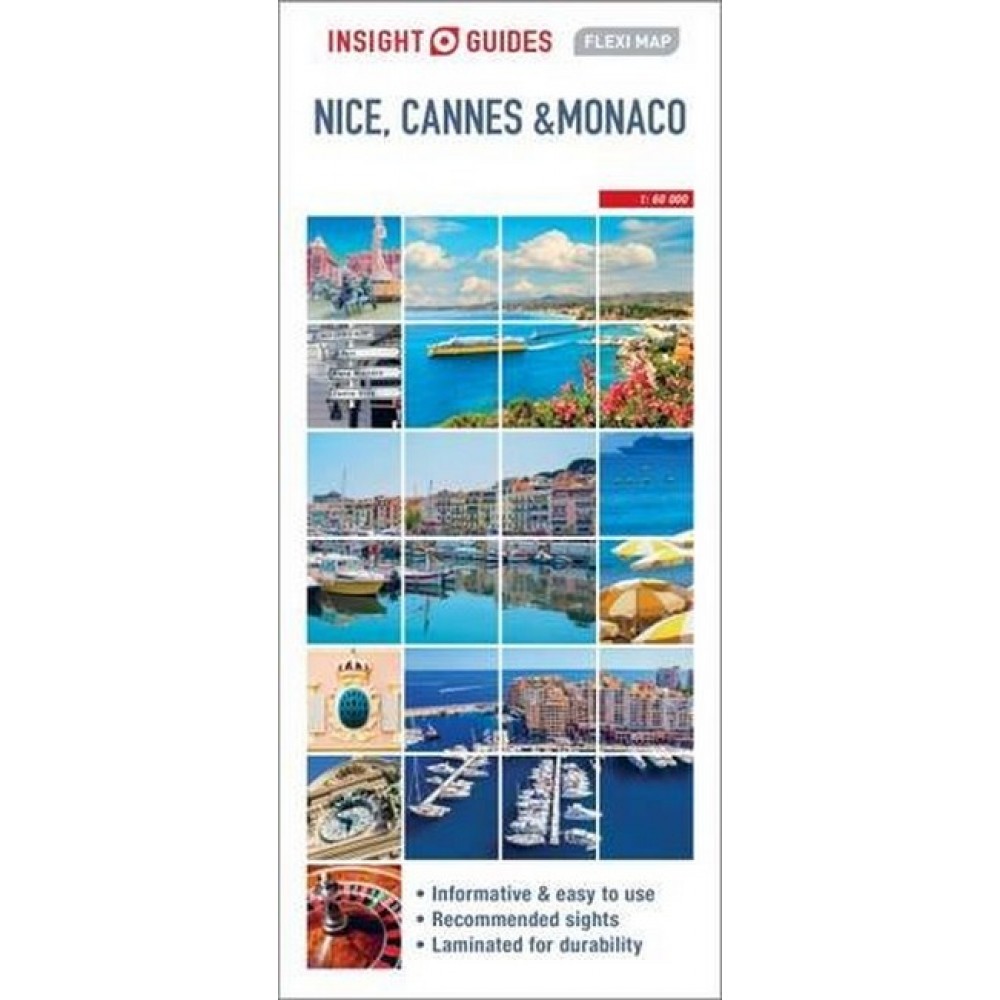 Cote dÁzur med Nice, Cannes & Monaco Fleximap Insight